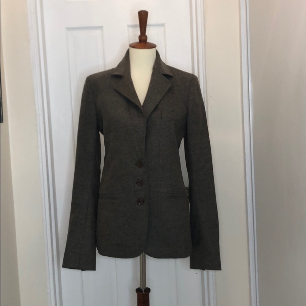 Patrizia Pepe Gray tan marled Blazer